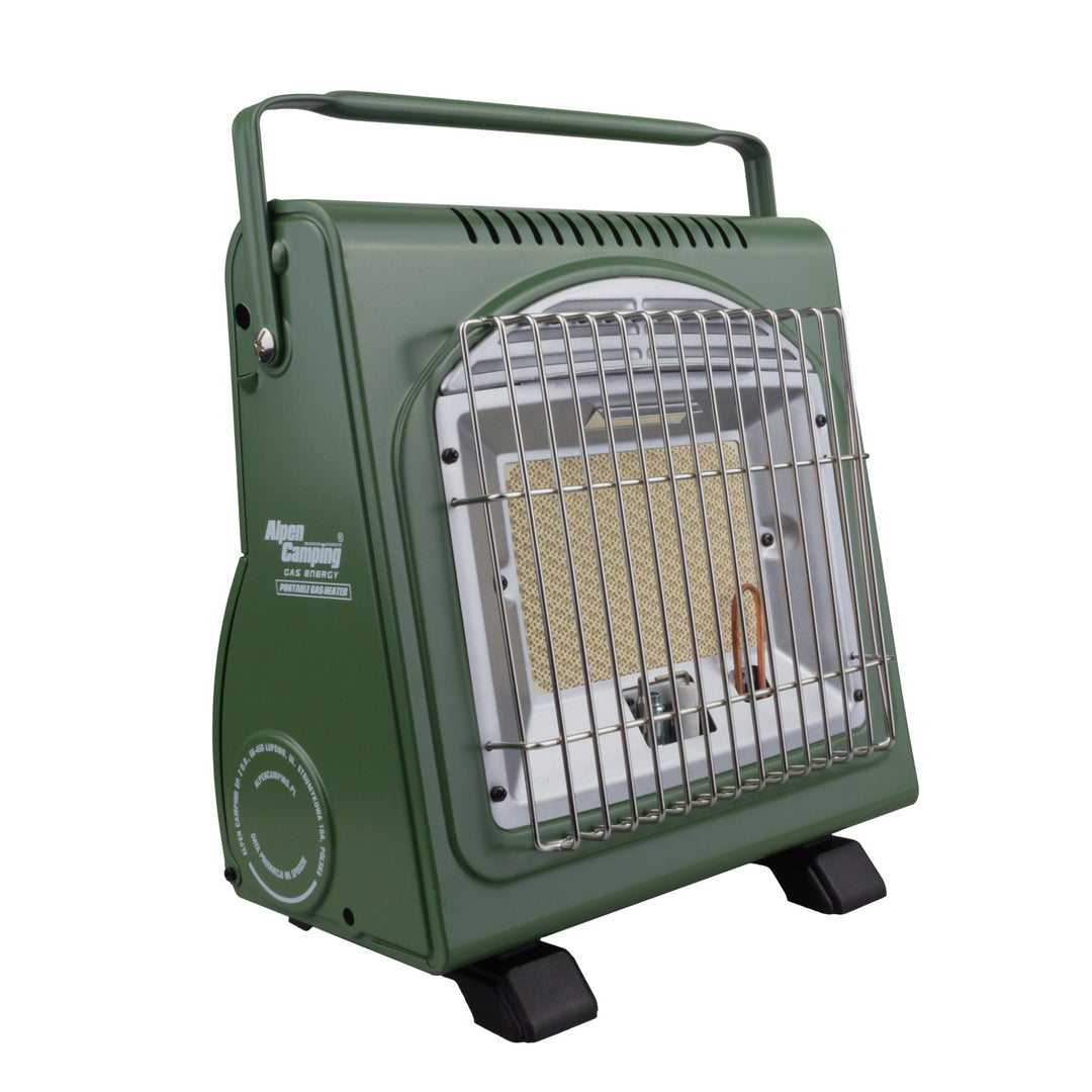 Fornello a gas portatile Alpen Camping, 2 in 1, consumo di gas 124 g/h, accensione piezoelettrica, ICELAND IK-1000 PRO+ 4 bombolette di gas da 227 g GreenBlue. Certificato: Pi 0875, conforme alla norma EN417