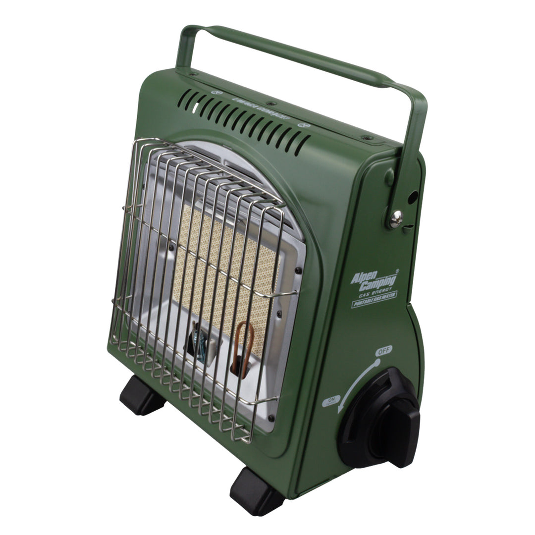 Fornello a gas portatile Alpen Camping, 2 in 1, consumo di gas 124 g/h, accensione piezoelettrica, ICELAND IK-1000 PRO+ 4 bombolette di gas da 227 g GreenBlue. Certificato: Pi 0875, conforme alla norma EN417