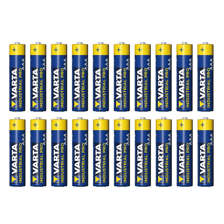 20 batterie R-03 LR03 AAA alcaline Varta Industrial 4003