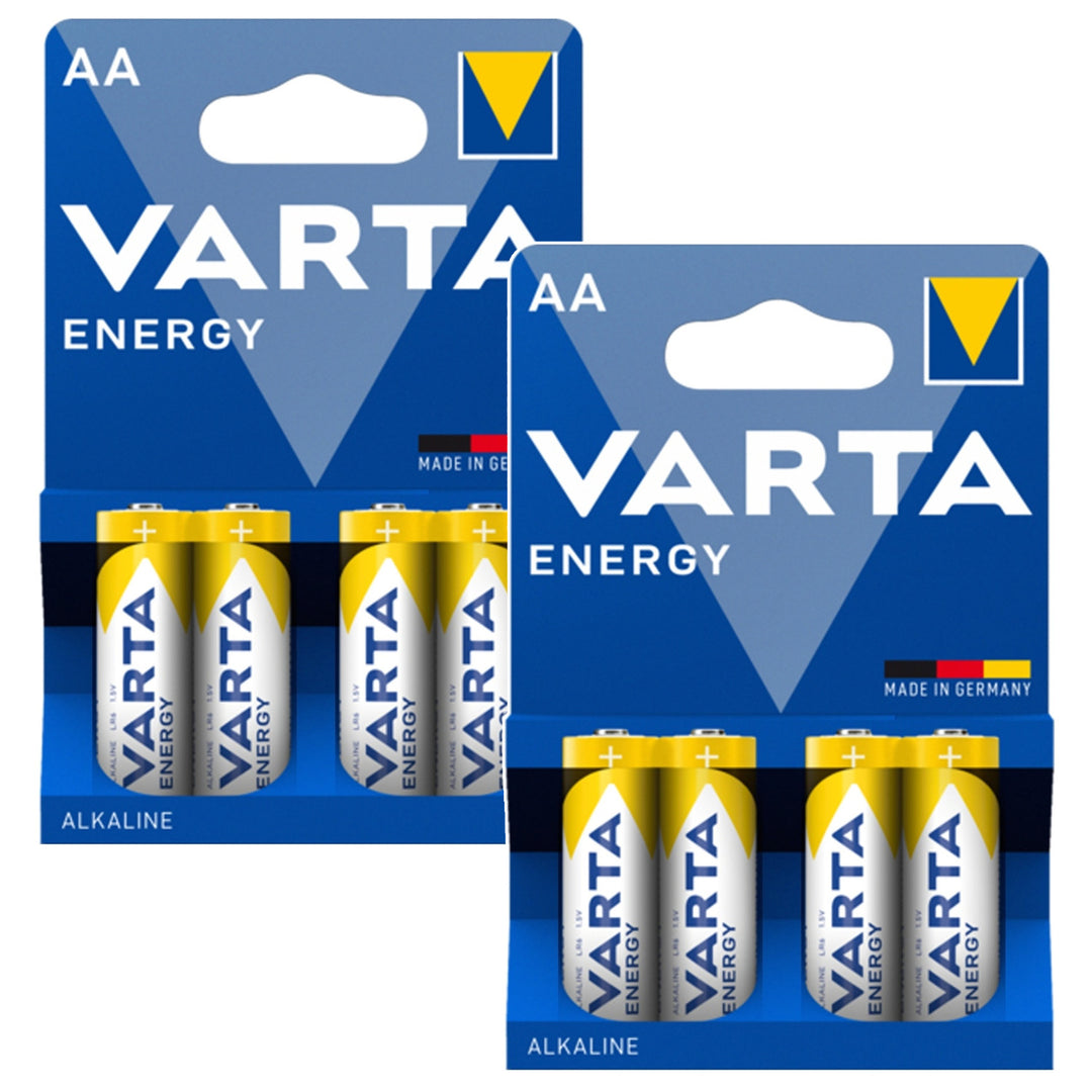 8 batterie R-06 LR06 AA da 1,5 V Varta Energy alcaline