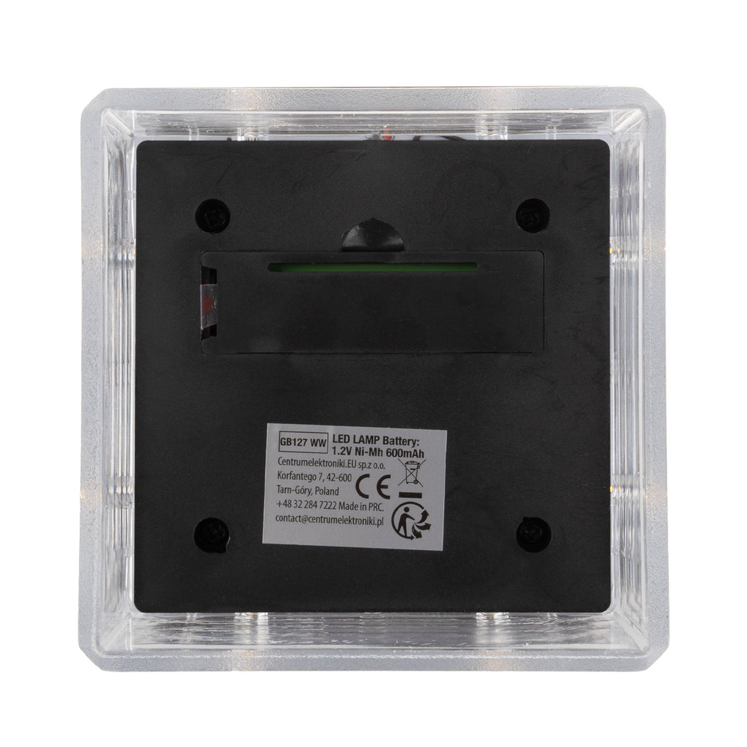 Lampada solare a LED da palo GreenBlue, 80x80 mm, tettuccio a busta, 3200 K, GB127 WW, 4 pezzi