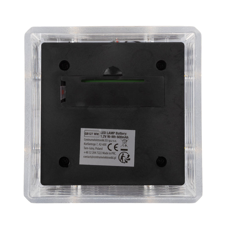 Lampada solare a LED da palo GreenBlue, 100x100 mm, tettuccio a busta, 3200 K, GB128 WW, 2 pezzi