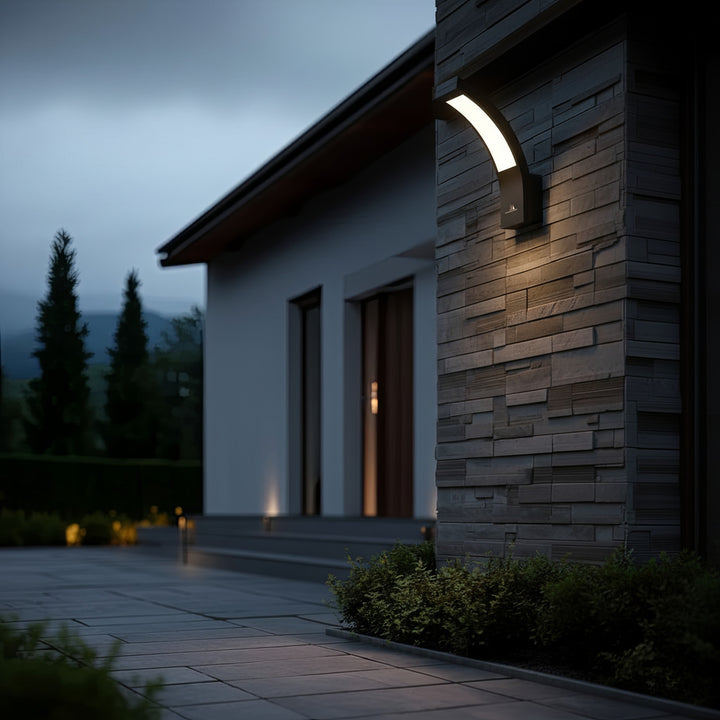 Lampada da facciata a LED Maclean, 800 lm, IP54, 10 W, luce bianca naturale (4000 K), colore nero, MCE343 B, 2 pezzi