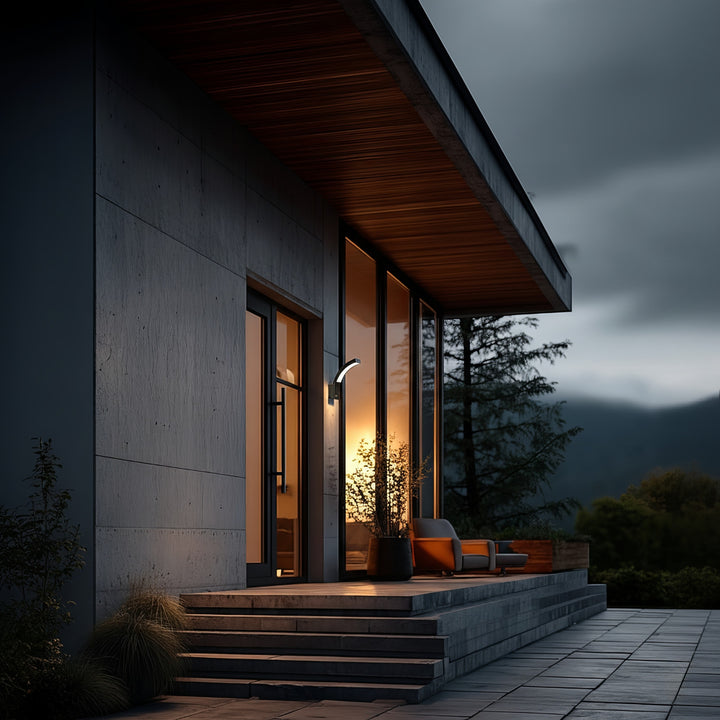 Lampada da facciata a LED Maclean, 800 lm, IP54, 10 W, luce bianca naturale (4000 K), colore nero, MCE343 B, 2 pezzi