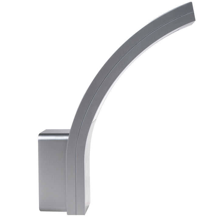 Lampada da facciata a LED Maclean, 800 lm, IP54, 10 W, luce bianca naturale (4000 K), colore argento, MCE343 SV, 2 pezzi