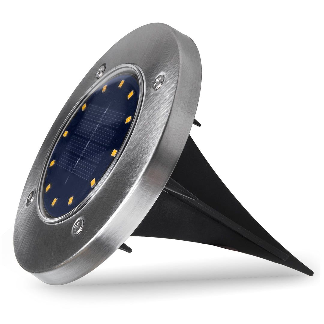 Lampada da giardino a LED Maclean IP44 a sensore di movimento, 12 LED SMD, 4000K, Ni-MH 600 mAh, 0,7 W, MCE318, 4 pezzi