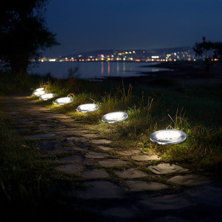 Lampada da giardino a LED Maclean IP44 a sensore di movimento, 12 LED SMD, 4000K, Ni-MH 600 mAh, 0,7 W, MCE318, 4 pezzi