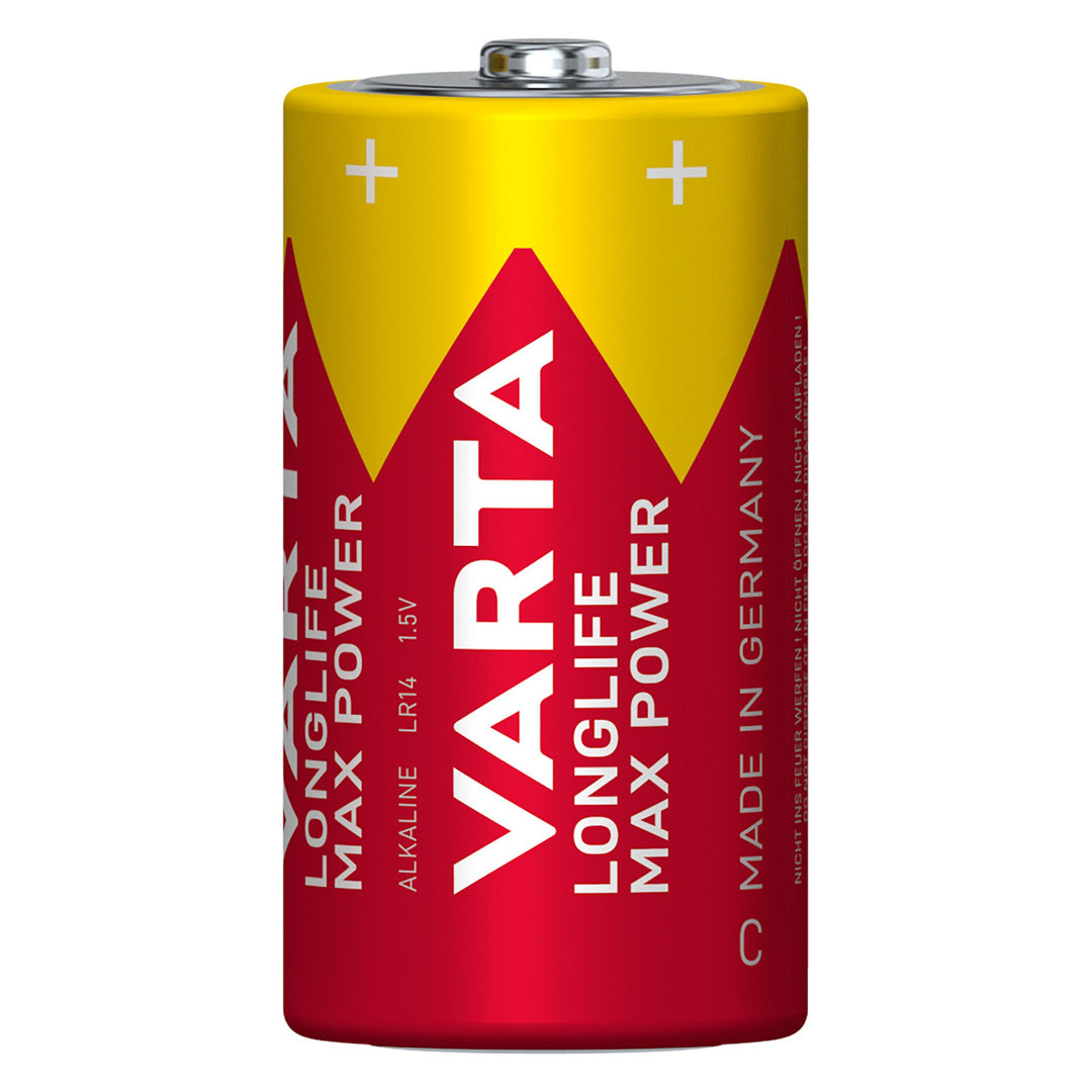 6 batterie R-14 R14 C da 1,5 V alcaline Varta Longlife Max Power