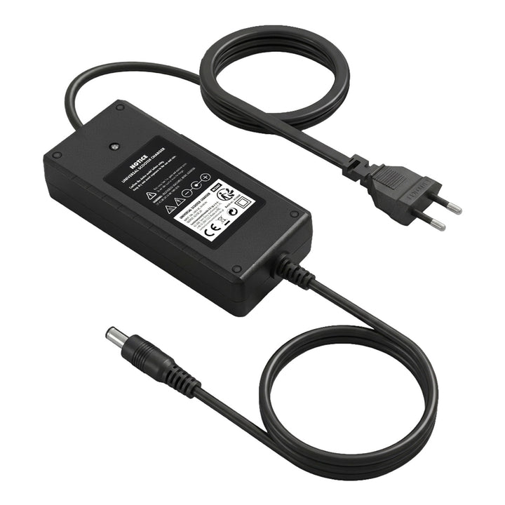 Caricabatterie universale / Alimentatore Maclean Energy, per monopattini elettrici, 42 V CC, 2 A, max 85 W, ricarica rapida, 6 connettori, MCE667