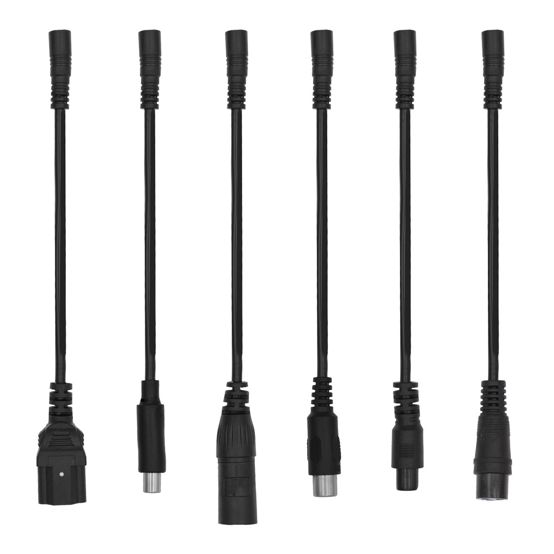 Caricabatterie universale / Alimentatore Maclean Energy, per monopattini elettrici, 42 V CC, 2 A, max 85 W, ricarica rapida, 6 connettori, MCE667