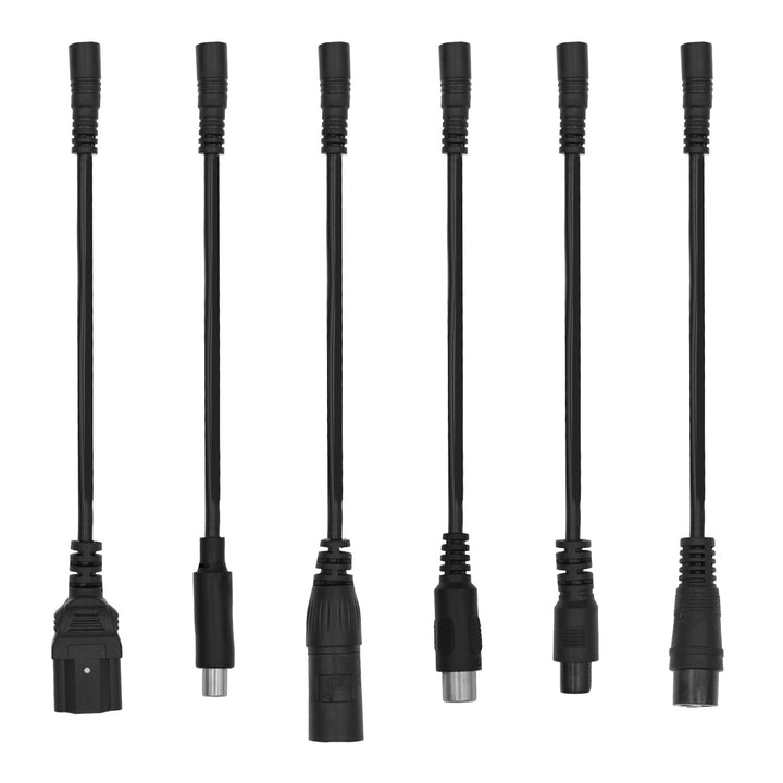 Caricabatterie universale / Alimentatore Maclean Energy, per monopattini elettrici, 42 V CC, 2 A, max 85 W, ricarica rapida, 6 connettori, MCE667