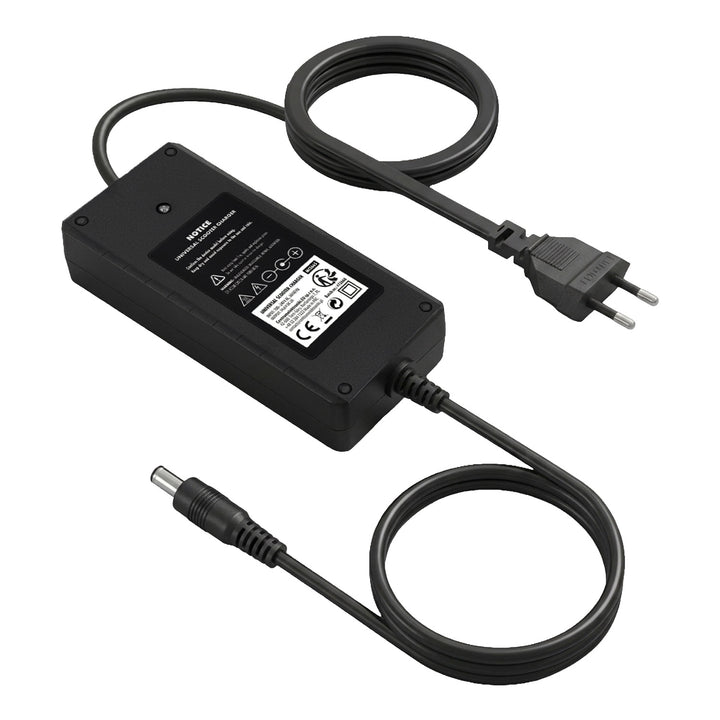 Caricabatterie universale / Alimentatore Maclean Energy, per monopattini elettrici, 54,6 V CC, 2 A, max 110 W, ricarica rapida, 6 spine, MCE665