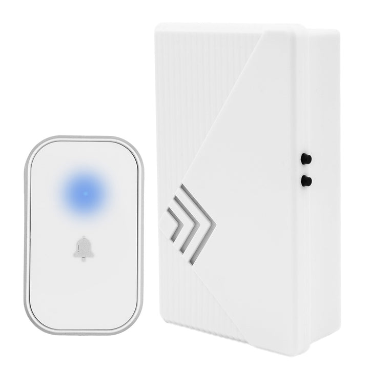 Campanello wireless GreenBlue, 38 melodie, 90 dB, bianco, portata fino a 200 m, GB237 W