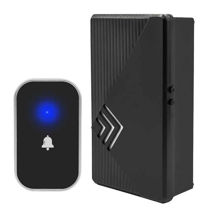 Campanello wireless GreenBlue, 38 melodie, 90 dB, nero, portata fino a 200 m, GB237 B