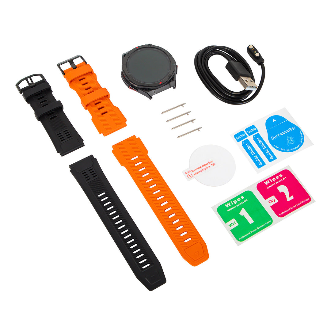 Smartwatch BLOW X14 Pro, display AMOLED da 1,43", batteria da 490 mAh, GPS, 4 GB di RAM e 256 MB di memoria, funzioni per il monitoraggio della salute, cinturino disponibile in 2 colori, 89-016#