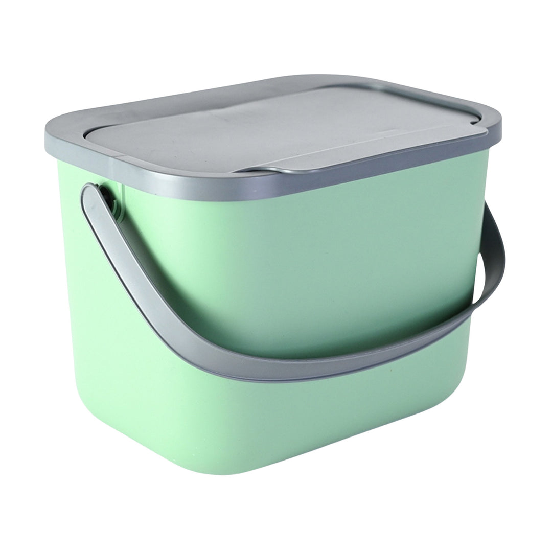 Contenitore per rifiuti organici da 6 l verde-grigio Bini Practic + 5 filtri al carbone Practic