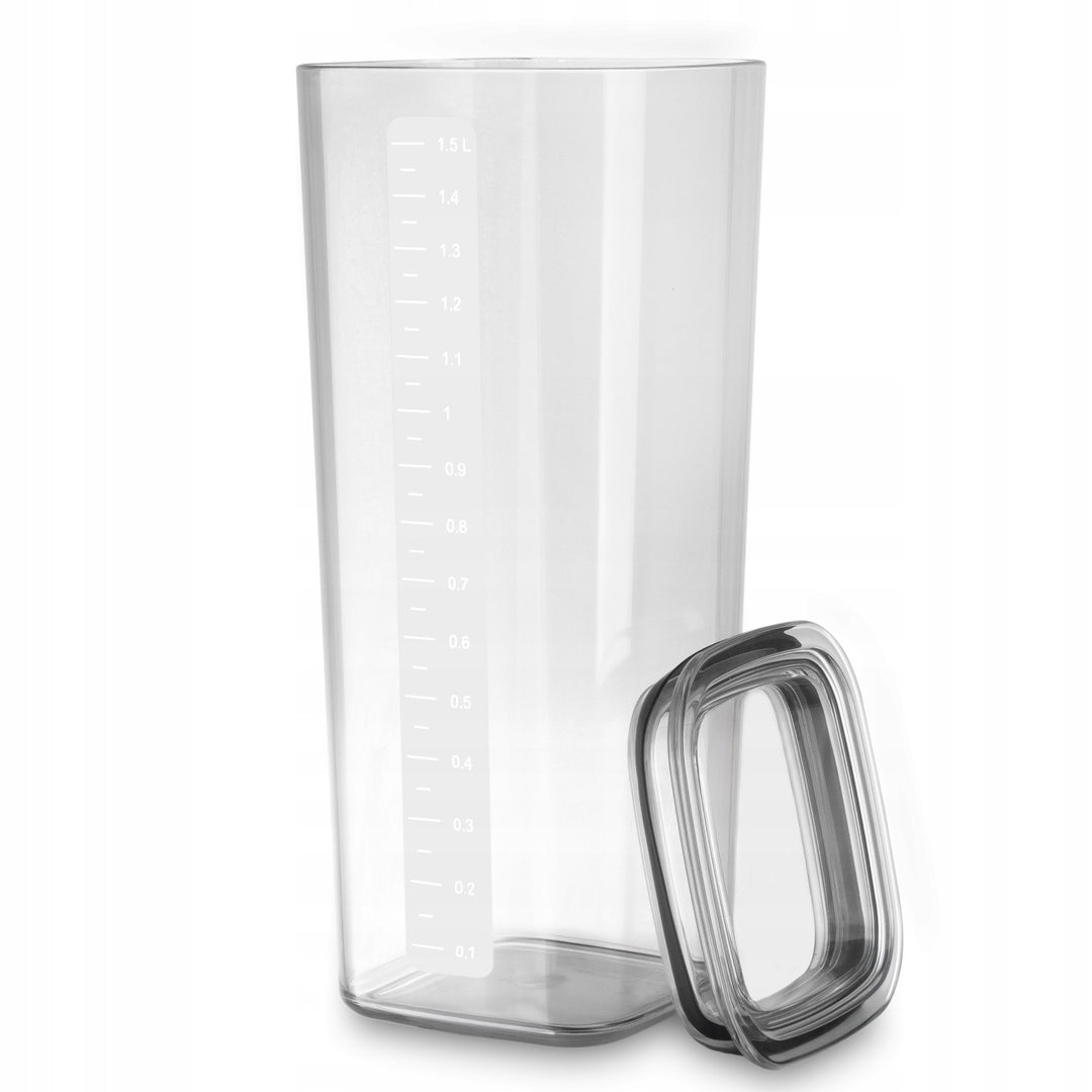 Contenitori da cucina Practic per alimenti sfusi, capacità 0,6 l, 0,9 l, 1,5 l, coperchi con guarnizione,