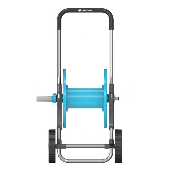 Carrello portatubo Cellfast Aluplus da 1/2" e 60 m + tubo da giardino Cellfast Economic da 1/2" e 50 m