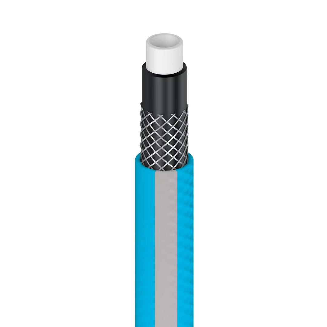 Carrello portatubo Cellfast Aluplus 1/2" 60 m + Tubo da giardino Cellfast IDEAL 1/2" 20 m + Set con irrigatore a getto diritto Cellfast Basic 1/2"
