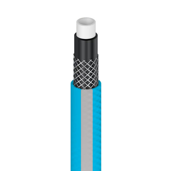 Carrello portatubo Cellfast Aluplus 1/2" 60 m + Tubo da giardino Cellfast IDEAL 1/2" 30 m + Set con irrigatore a getto diritto Cellfast Basic 1/2"