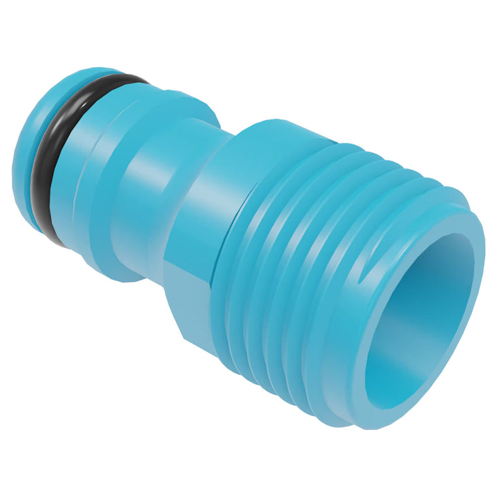 Tubo da giardino Economic 1/2" 50 m + supporto, raccordo con filettatura interna da 3/4", raccordo con filettatura esterna da 1/2", raccordo rapido passante e di arresto da 1/2" + spruzzatore a pistola a 8 funzioni Cellfast Mix Ideal