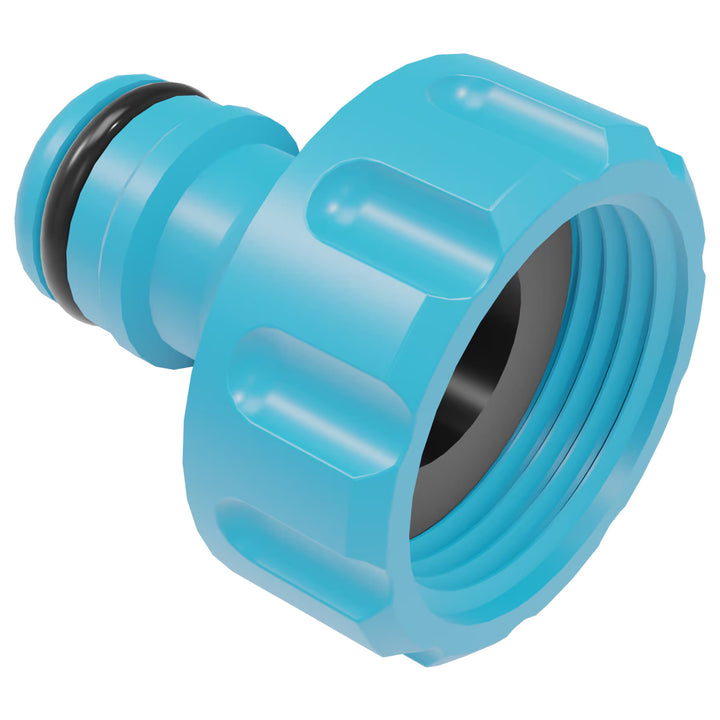 Tubo da giardino Economic 1/2" 50 m + carrello, raccordo con filettatura interna da 3/4", raccordo con filettatura esterna da 1/2", raccordo rapido passante e di arresto da 1/2" + spruzzatore a pistola a 8 funzioni Cellfast Mix Ideal