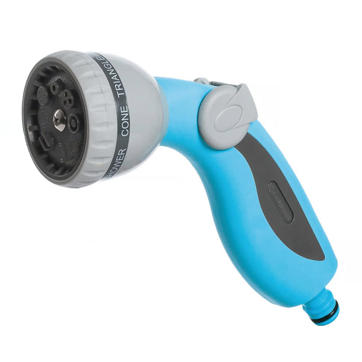Tubo da giardino Cellfast Economic 3/4" 50 m + raccordo rapido in ottone e raccordo passante 3/4" + raccordo con filettatura interna 3/4" + irrigatore rotante + irrigatore a pistola