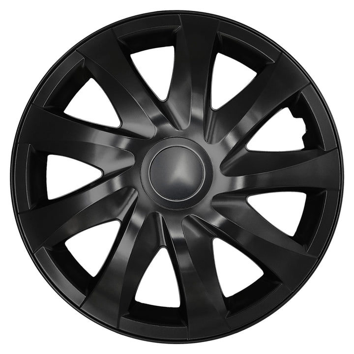 Copricerchi universali da 13'' NRM DRACO nero opaco, 4 pezzi