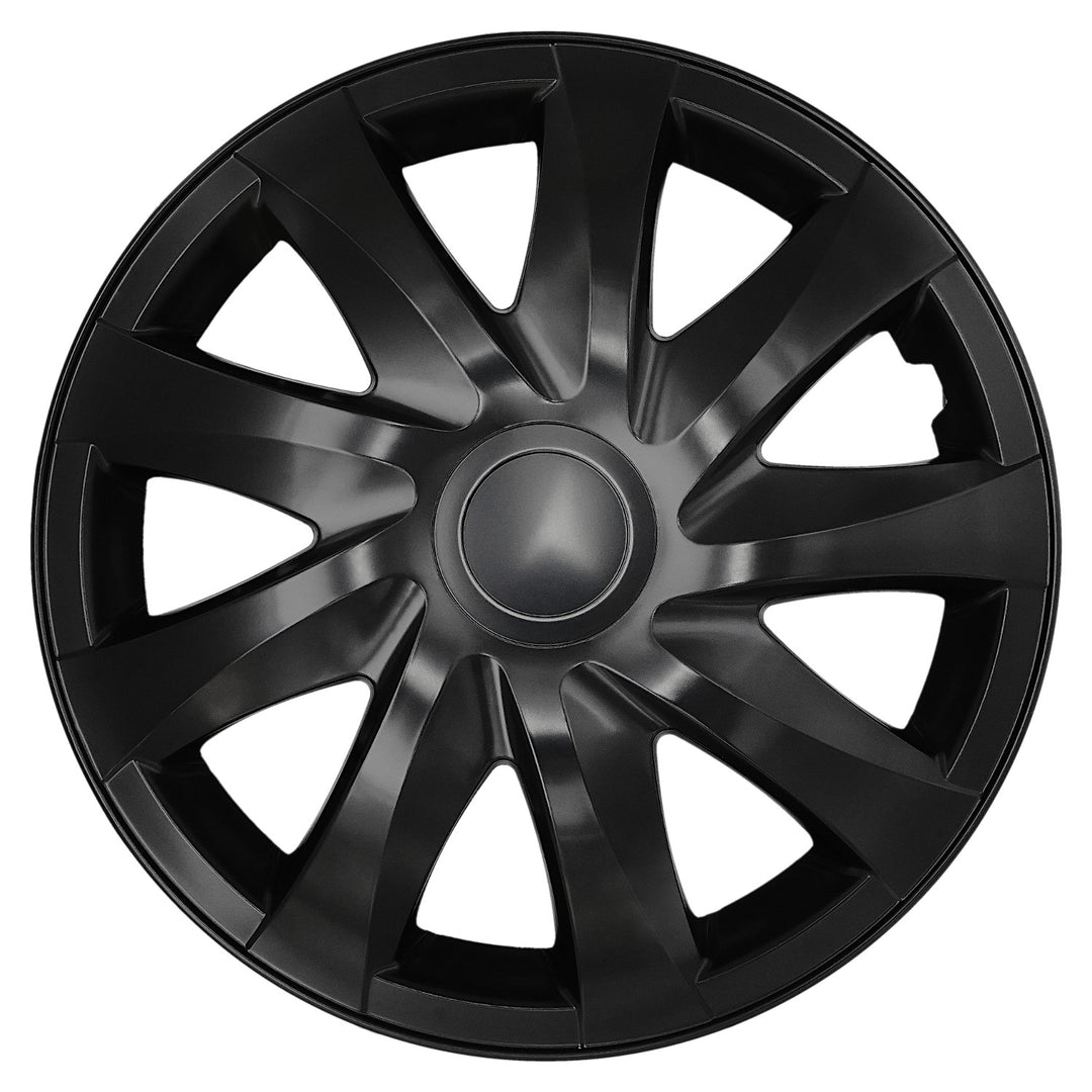 Copricerchi universali da 14'' NRM DRACO nero opaco, 4 pezzi