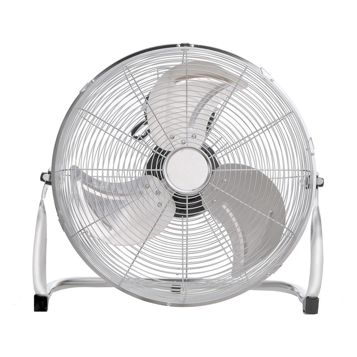 Ventilatore da pavimento HanksAir, potenza 80 W, 3 livelli di funzionamento, realizzato in acciaio cromato, diametro 40 cm, lunghezza del cavo 1,5 m, W021