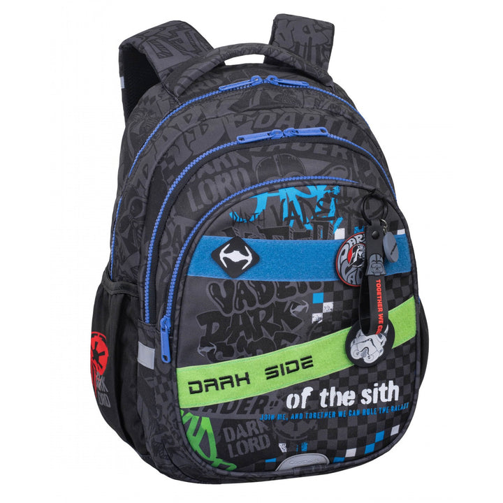 Set scolastico Star Wars Coolpack, zaino Jerry a 3 scomparti (15") con schienale sagomato e spallacci regolabili, e astuccio Jumper 3 con accessori