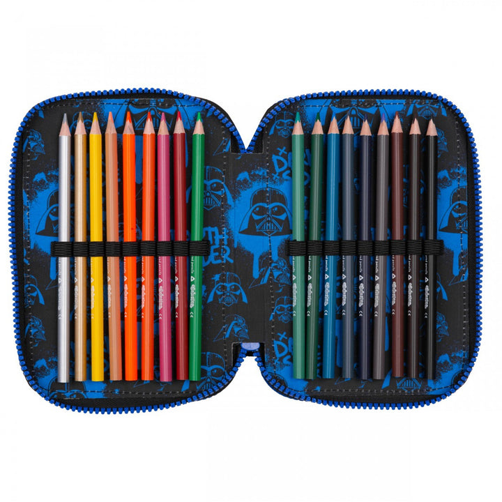 Set scolastico Star Wars Coolpack, zaino Jerry a 3 scomparti (15") con schienale sagomato e spallacci regolabili, e astuccio Jumper 3 con accessori