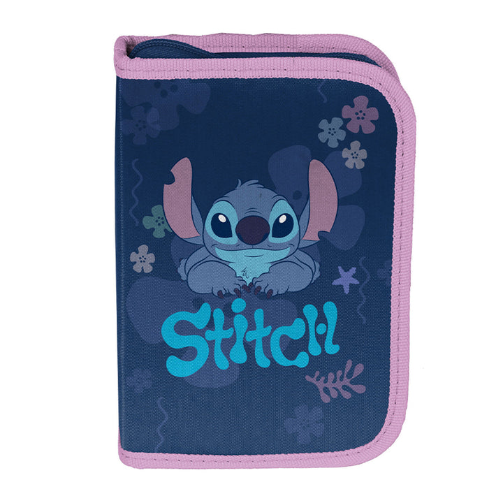 Set scolastico Stitch Paso, zaino con due scomparti, elementi riflettenti e schienale rinforzato, astuccio vuoto con tasche per gli strumenti di scrittura, sacca per le scarpe da indossare sulla schiena, DS26XX