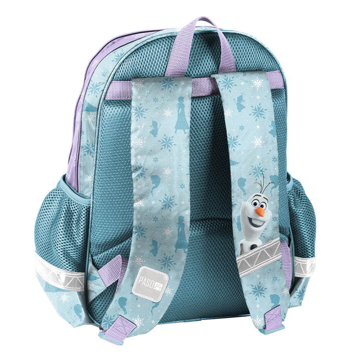 Set scolastico Frozen Paso, zaino con due scomparti, spallacci regolabili e schienale rinforzato, astuccio con accessori e tasche per gli strumenti di scrittura, sacca per le scarpe da indossare sulla schiena, DF26AA