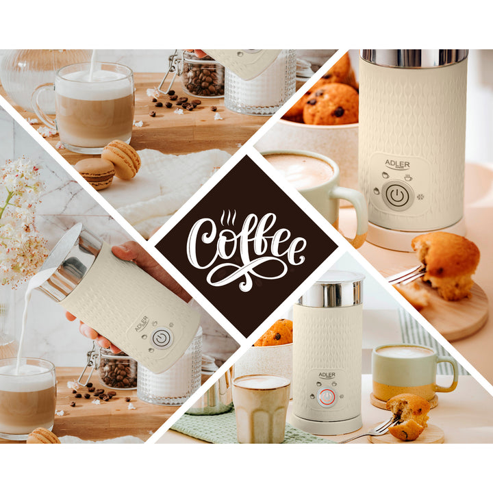 Schiumatore per latte - schiumatura e riscaldamento, Adler, AD 4495