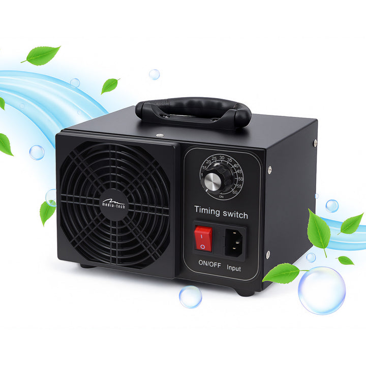 Ozonizzatore professionale per la disinfezione e la purificazione dell'aria, Mediatech, Emissione di ozono: 60000 mg/h, TIMER, Potenza: 140 W, involucro in metallo