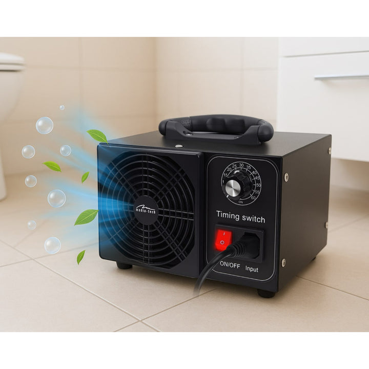 Ozonizzatore professionale per la disinfezione e la purificazione dell'aria, Mediatech, Emissione di ozono: 60000 mg/h, TIMER, Potenza: 140 W, involucro in metallo