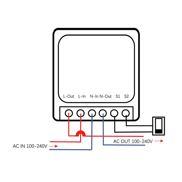 Relè WiFi da incasso GreenBlue, Android/iOS/Alexa/Google Home, 100-240 V CA, 50/60 Hz, max. 16 A, per LED da 150 W, GB739, 4 pezzi
