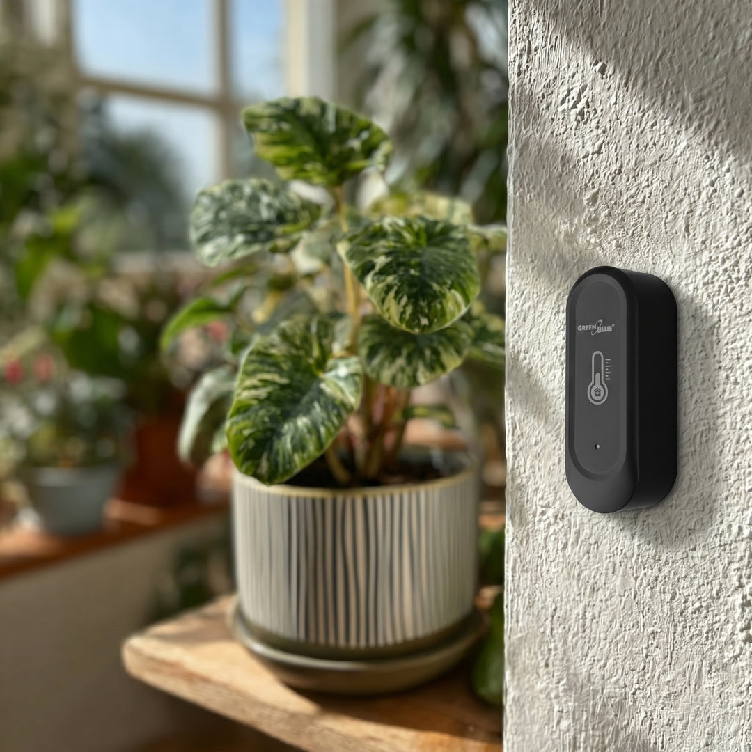 Sensore esterno di temperatura e umidità WiFi GreenBlue, Android/iOS, 3,0 V CC, LR03x2, IP65, GB741, 2 pezzi