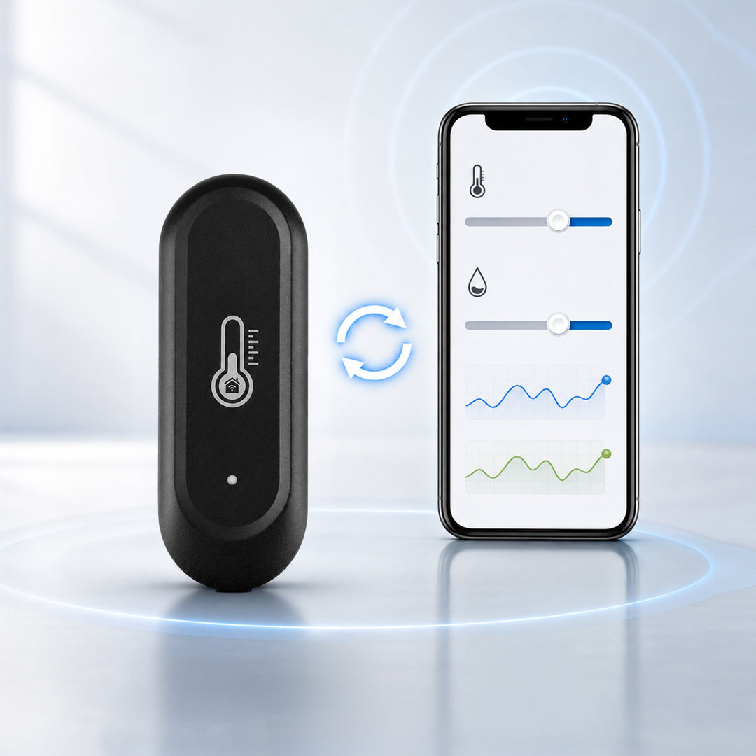 Sensore esterno di temperatura e umidità WiFi GreenBlue, Android/iOS, 3,0 V CC, LR03x2, IP65, GB741, 2 pezzi