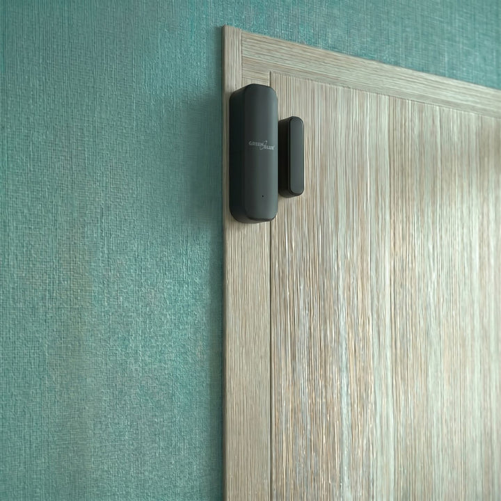 Contattore wireless / sensore di apertura WiFi GreenBlue, Android/iOS, per porte / finestre, 3,0 V CC, LR03x2, GB479 B, 2 set