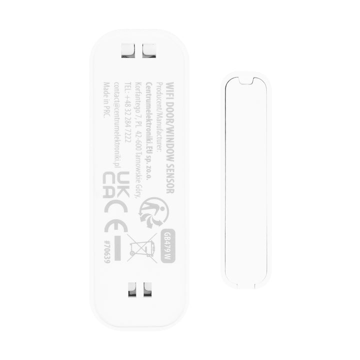 Contattore wireless / sensore di apertura WiFi GreenBlue, Android/iOS, per porte / finestre, 3,0 V CC, LR03x2, GB479 W, 2 set