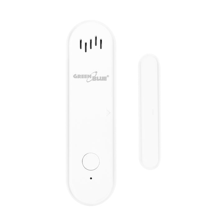 Contattore wireless / sensore di apertura WiFi GreenBlue, Android/iOS, per porte / finestre, 3,0 V CC, LR03x2, con allarme, GB478, 2 set