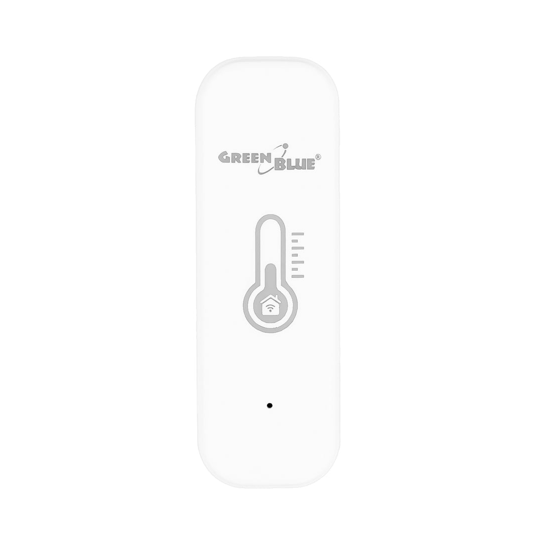 Sensore di temperatura e umidità WiFi GreenBlue, Android/iOS/Alexa/Google Home, 3,0 V CC, LR03x2, GB737, 2 pezzi