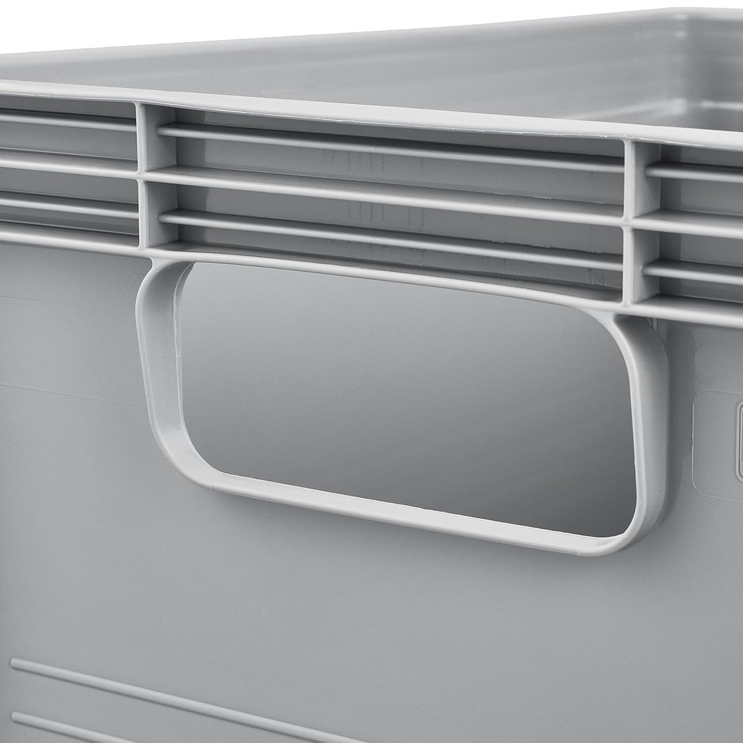 Contenitore da trasporto Robert Keeeper, capacità 20 L, grigio, adatto al contatto con gli alimenti, leggero e resistente, portata fino a 30 kg, 3 pezzi