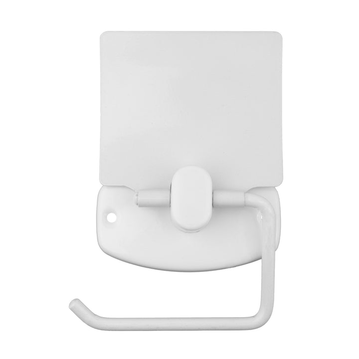 Portarotolo con chiusura a scatto/copertura, bianco, ABJ