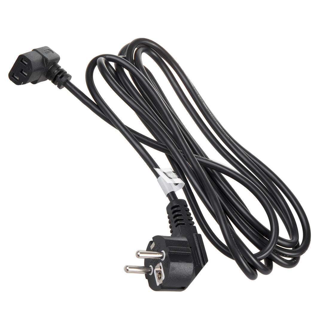 Cavo di alimentazione Maclean, ad angolo, 3 poli, spina UE, 1,5 m, MCTV-851, 3 pezzi