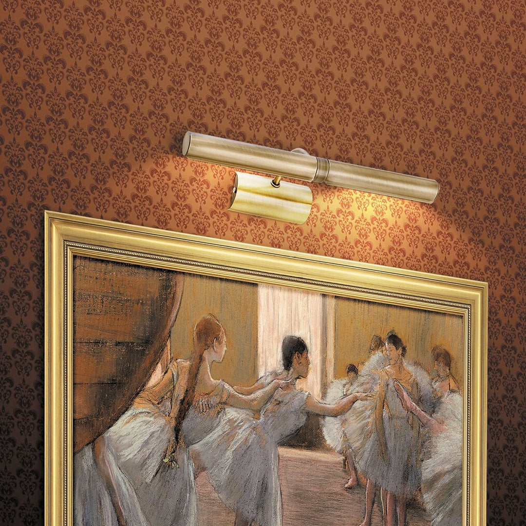 Applique Rabalux, per l'illuminazione di quadri e fotografie, 2xE14, marrone, Picture Light, 2 pezzi