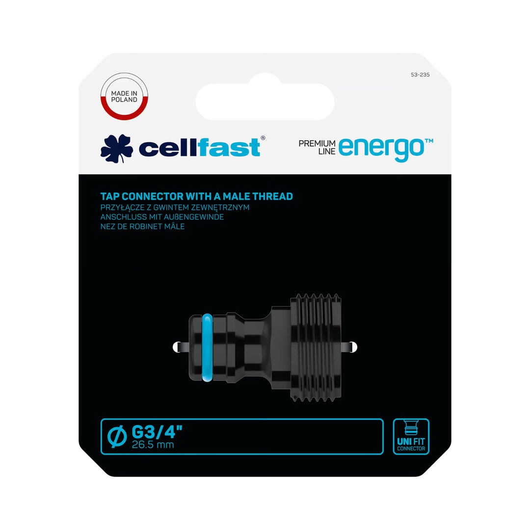 Raccordo con filettatura esterna Cellfast ENERGO G3/4''