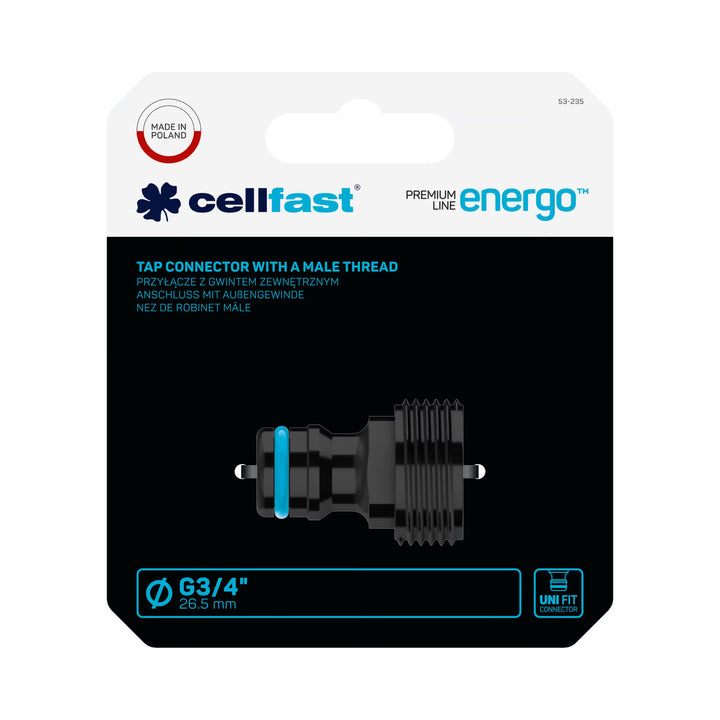 Raccordo con filettatura esterna Cellfast ENERGO G3/4''